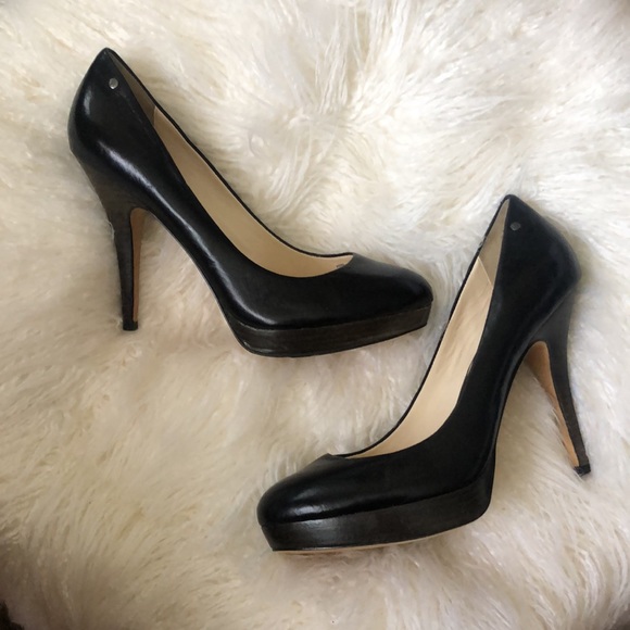 COACH Nappa Leather Buffy Black Heels - Picture 12 of 16